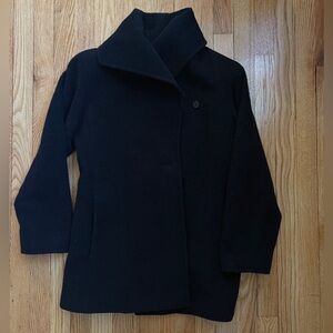 CINZIA ROCCA black wool and mohair women’s jacket size 2 made in Italy